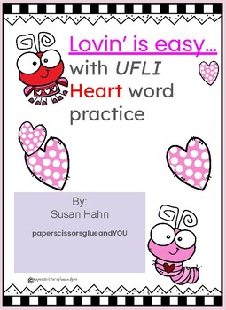 Preview of UFLI Inspired Lovin' is Easy with Heart words