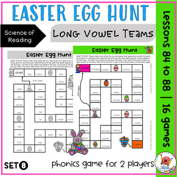 Preview of UFLI PHONICS | Easter Egg Hunt Game | Word Work Lessons 84 to 88