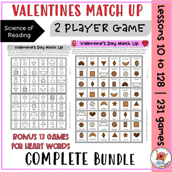 Preview of UFLI PHONICS | Valentine's Day | COMPLETE BUNDLE + IRREGULAR/HEART WORDS