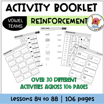 Preview of UFLI Phonics Homework | Activity Packs | Science of Reading | Vowel Teams