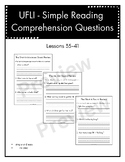 UFLI - Simple Reading Comprehension Questions Lessons 35-4