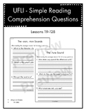 UFLI-Simple Reading Comprehension Questions Lessons 119-12