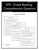 UFLI-Simple Reading Comprehension Questions Lessons 42-53 