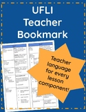 UFLI Teacher Bookmark