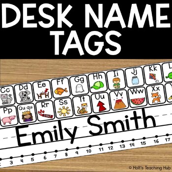 Preview of UFLI Aligned Resource:  Editable Desk Name Tags