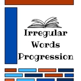 UFLI aligned progression for Sight Words, Irregular Words,