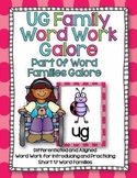 UG Word Family Word Work Galore-Differentiated and Aligned