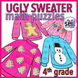 UGLY SWEATER FOURTH GRADE WINTER CHRISTMAS MATH ACTIVITY