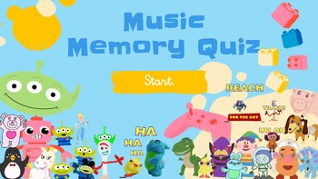 Preview of UIL Music Memory (2023-2024), Virtual Toy Themed Game