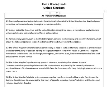 Preview of UK Case Study O'Neil Reading/Study Guide