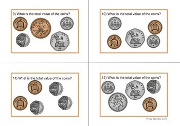 uk coin addition task cards by holly rachel teachers pay teachers