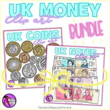 Preview of UK Money Coins and Notes Bundle Clip Art