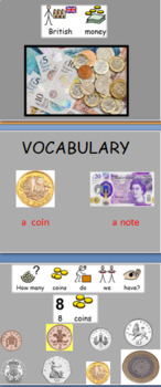 uk money pounds and pence count matching and adding for sld mld learners