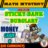 UK Money Worksheets: 4th Grade Math Mystery Activity - GBP