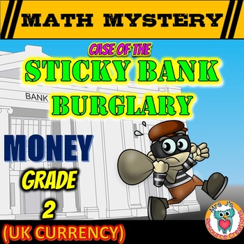 uk money worksheets math mystery money review grade 2 tpt