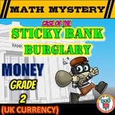 UK Money worksheets - Math mystery money review 2nd Grade