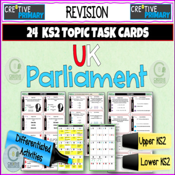 Preview of UK Parliament Elections and Voting Task Cards
