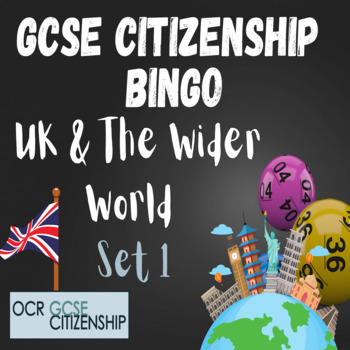 Preview of UK & Wider World Bingo Cards ( Set 1 of 2)