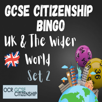 Preview of UK & Wider World Bingo Cards ( Set 2 of 2)