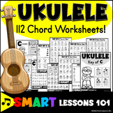 UKULELE CHORD WORKSHEETS | Ukulele Worksheets | Music Work