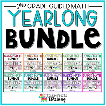 Preview of BUNDLE Yearlong Second Grade Guided Math Units