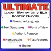 ULTIMATE 3rd-5th Elementary ELA Bundle- Anchor Charts and Posters