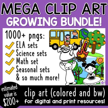 Preview of MEGA CLIP ART Growing Bundle Clipart Sets