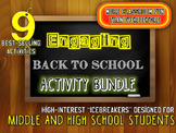 ULTIMATE Back to School Activity FUN-DLE: Activities and P