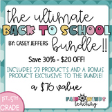 ULTIMATE Back to School Bundle - 10 Days worth of Plans!