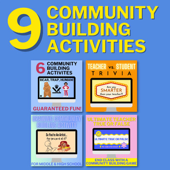Preview of ULTIMATE Back to School Games BUNDLE | Community Building SEL Activity Advisory