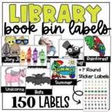 ULTIMATE Classroom Library Book Bin Labels 150 Options + S
