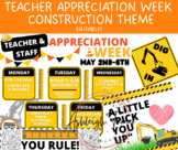 ULTIMATE Construction Teacher Appreciation EDITABLE Bundle