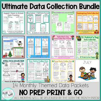 Preview of {20% OFF} ULTIMATE Occupational Therapy Data Collection BUNDLE monthly theme