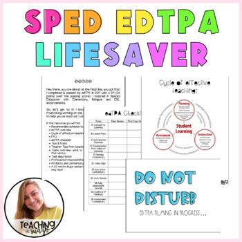 Preview of ULTIMATE EDTPA LIFE SAVER (SPECIAL EDUCATION)