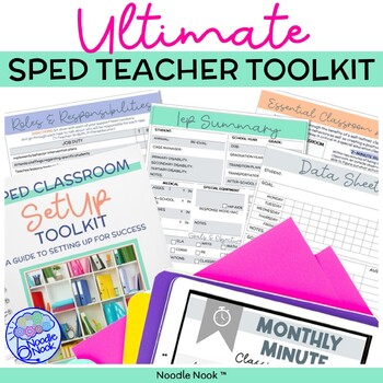 Special Ed Teacher Binder, Planner and Guides