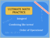 ULTIMATE Integer, Order of Operations & Combining Like Ter