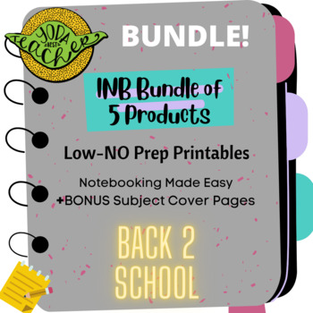 Preview of ULTIMATE Interactive Notebook Bundle - Back-to-School