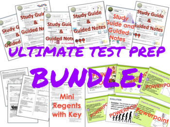 Preview of ULTIMATE REGENTS PREP BUNDLE -  One Page Wonder and Regents Prep Series - LE