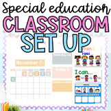 Pastel Classroom Decor Bundle & Classroom Setup Special Ed