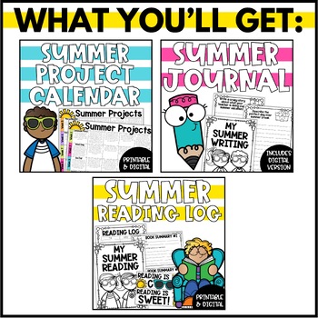 Summer Take Home Packet | Reading, Writing & Math Summer Activities