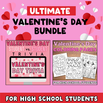 Preview of ULTIMATE Valentine's Day Bundle for High School Students SEL Advisory Activities