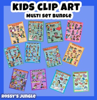 Preview of ULTRABUNDLE Kids clip art set