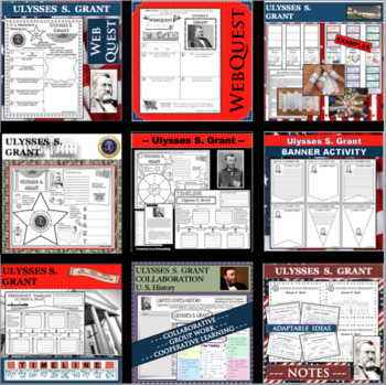 Preview of ULYSSES S. GRANT U.S. PRESIDENT BUNDLE Differentiated Research Project Biography