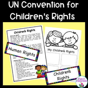 Preview of UN Convention for Children's Rights