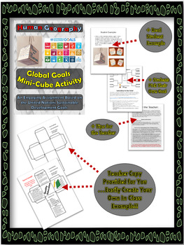 United Nations Global Goals Mini Cube by The Wizard of Geography