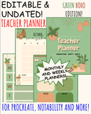 UNDATED & EDITABLE! TEACHER PLANNER: use on PROCREATE, NOT