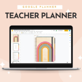 UNDATED Google Retro Rainbow Teachure Planner | Digital Te