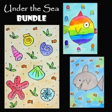 UNDER IN THE SEA BUNDLE | 3 Easy Directed Drawing & Painti