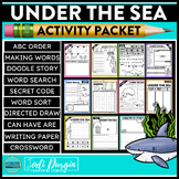 UNDER THE SEA ACTIVITY PACKET word search early finisher a