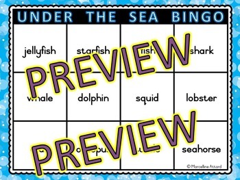 Squid Game Bingo Card